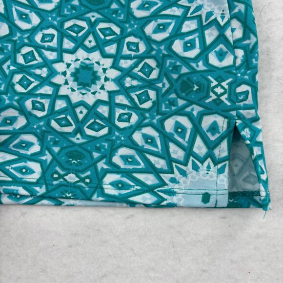 Tranquility Skort Size L Aqua Print Built in Shorts Pull On Colorado Clothing - Picture 4 of 7